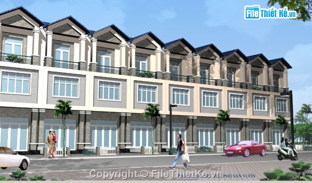 dự toán,Bản vẽ nhà phố,nhà phố 3 tầng